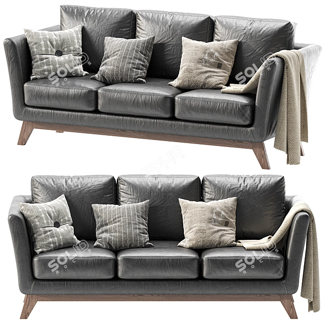 Dublin 3 Dusty Sofa 3D model image 1