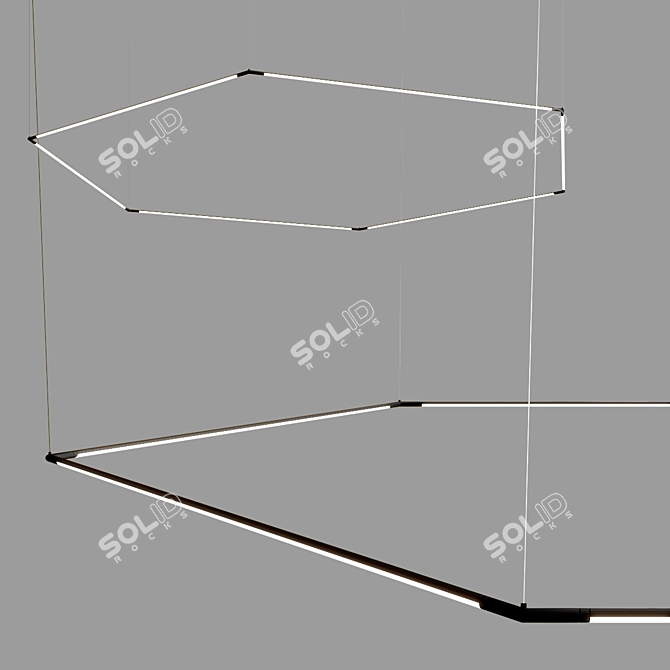 Tubs Modular: Versatile Linear Lighting 3D model image 3
