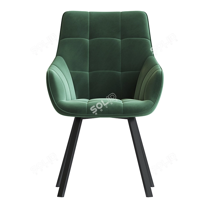 Modern Swivel Dining Chair 3D model image 4