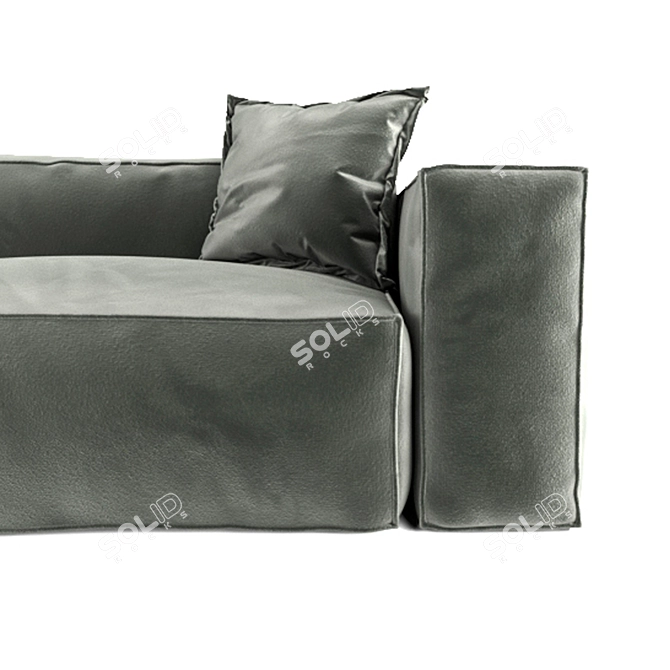 Modern Fox Sofa: Comfort & Style 3D model image 2