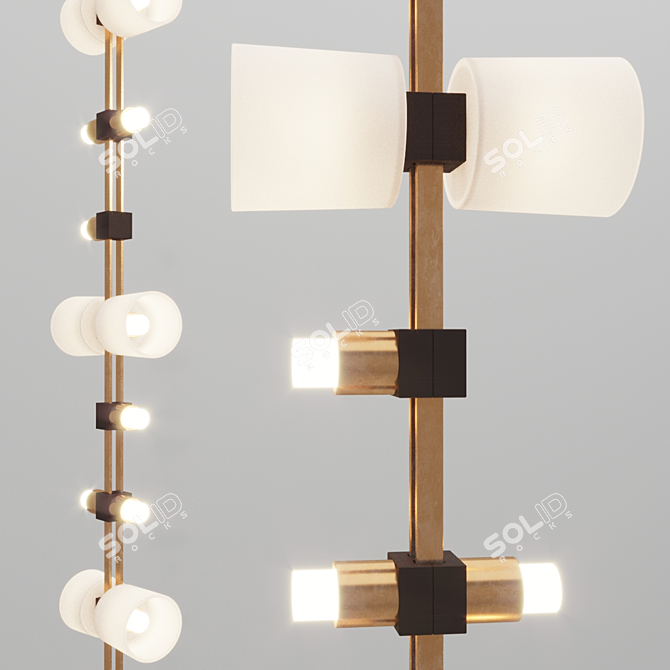 Elegant Sempre Mia LED Pendant 3D model image 4