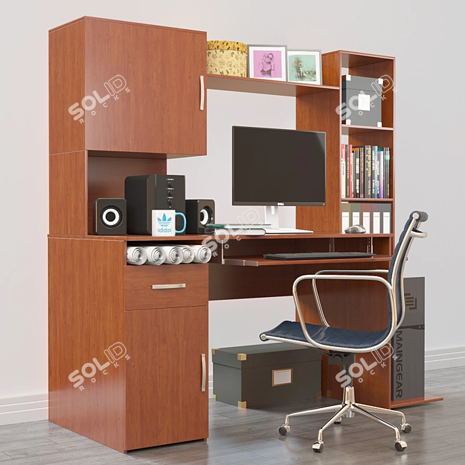 Modern Office Essentials 3D model image 6