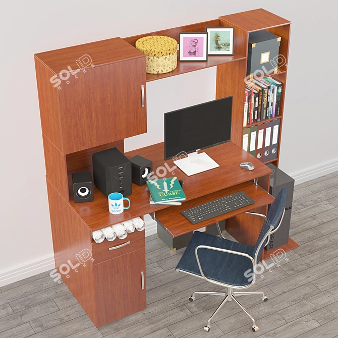 Modern Office Essentials 3D model image 7