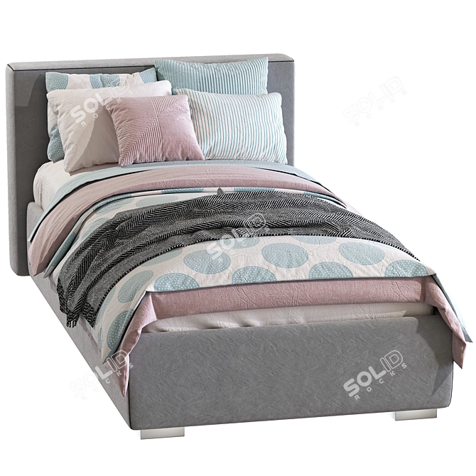 Teen Bed Aster - Stylish and Spacious 3D model image 4