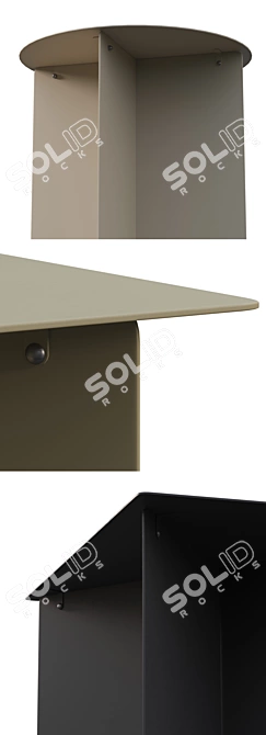 HK Living Metal Side Tables Collection 3D model image 3