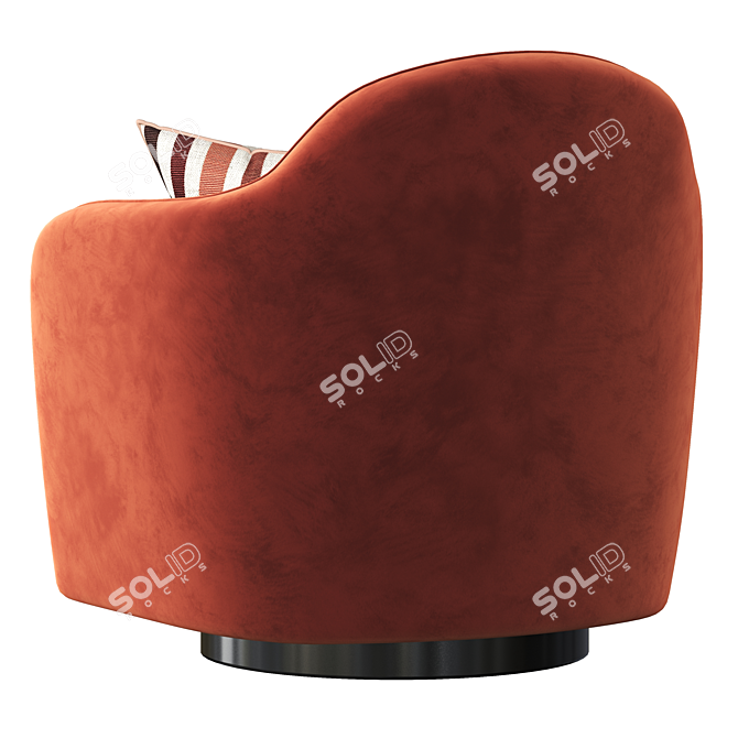 Elegant Longhi Vivienne Armchair 3D model image 4