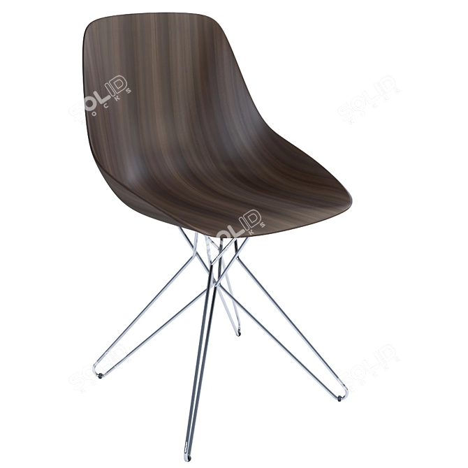 Elegant Harmony Chair - Poliform 3D model image 1