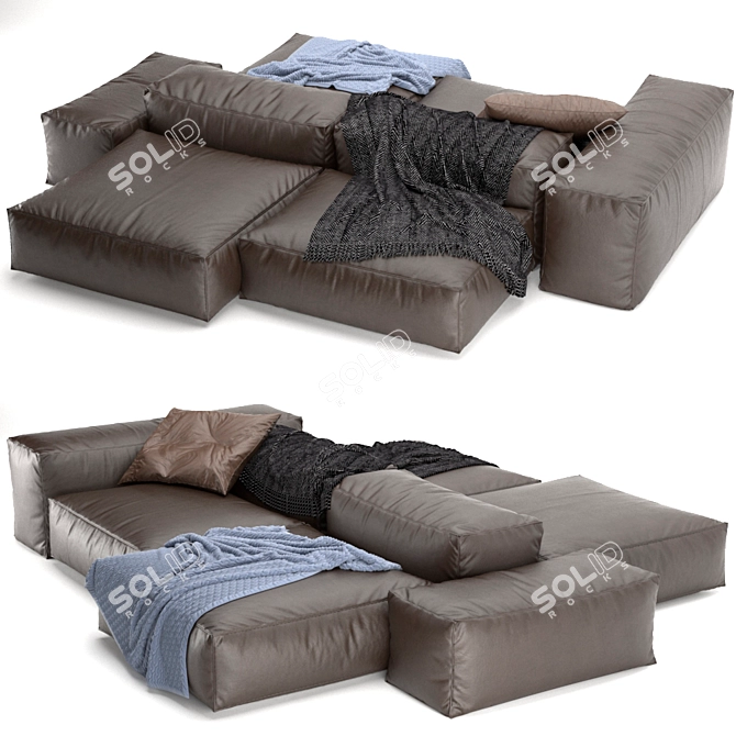 Ultimate Comfort Modular Sofa 3D model image 2