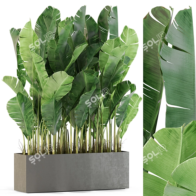 Lush Greenery Assortment: 444 Plants 3D model image 1
