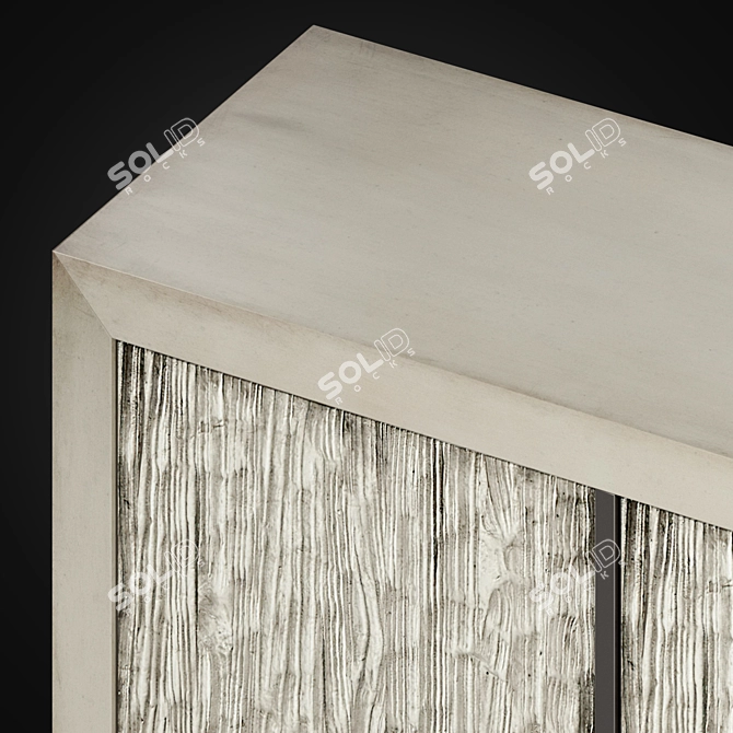 Modern Melange Claydon Credenza 3D model image 2