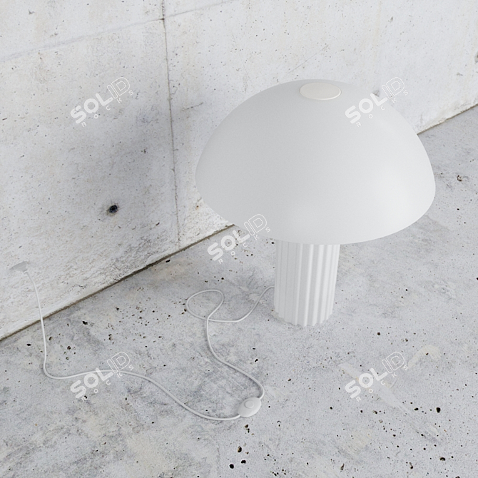 Modern Acrylic Cupola Table Lamp - Illuminate Your Space! 3D model image 2