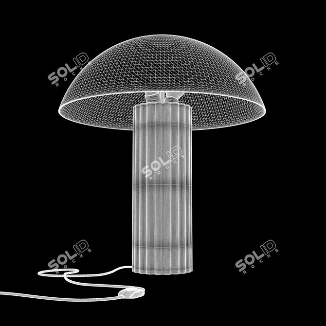 Modern Acrylic Cupola Table Lamp - Illuminate Your Space! 3D model image 4