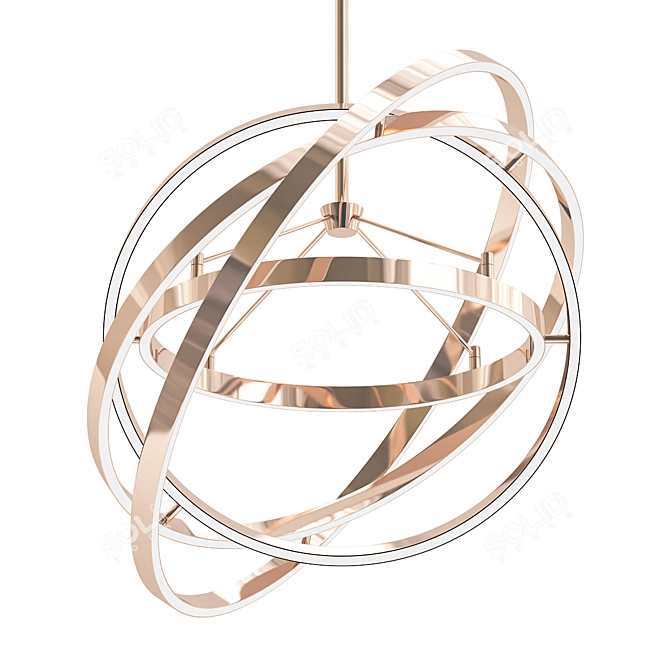 Elegant Eichholtz Cassini Chandelier 3D model image 1