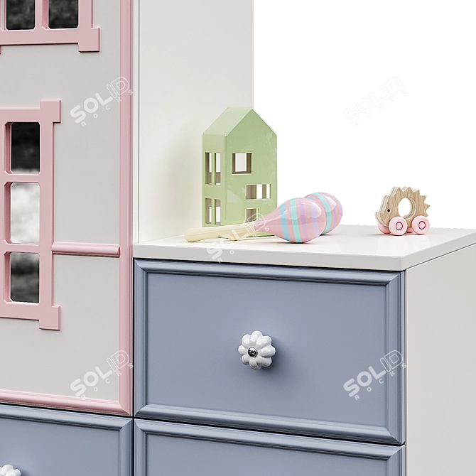 Kids' Dream Wardrobe 3D model image 2