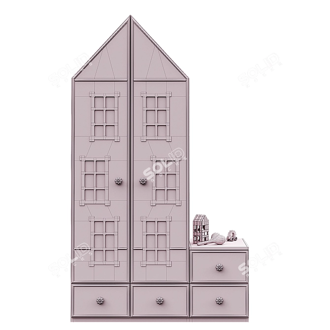 Kids' Dream Wardrobe 3D model image 3