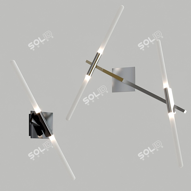 AGNES Wall Light Collection: Elegant and Versatile Lighting 3D model image 2