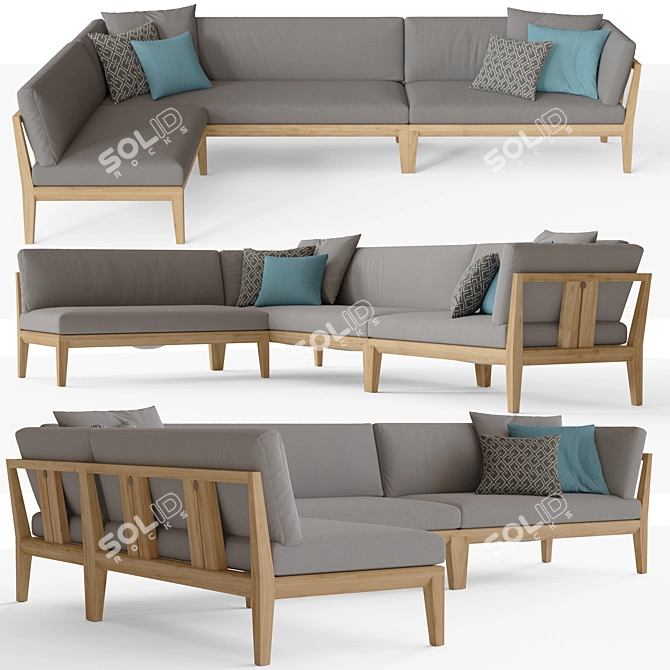 TEKA Modular Sofa by Roda 3D model image 1