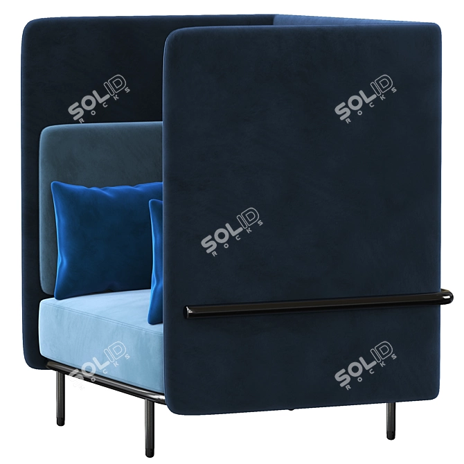 Buzzi Spark Armchair: Sleek and Stylish Seating 3D model image 3