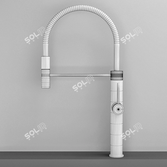Gleaming Gessi 316 Faucet Set 3D model image 5