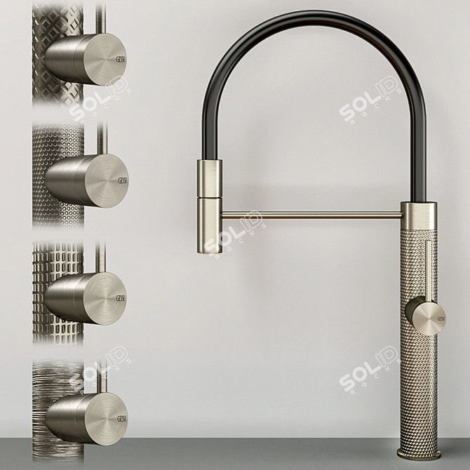 Gleaming Gessi 316 Faucet Set 3D model image 7