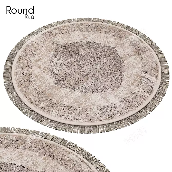 Stylish Round Rug 28 3D model image 1