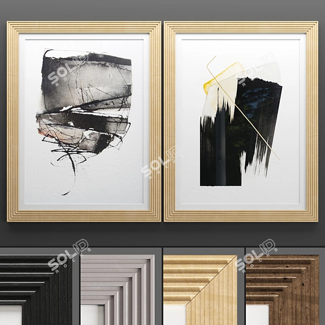 Modern Art Frame Collection 3D model image 2