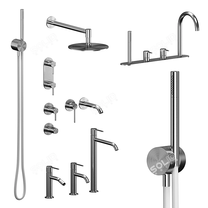 Title: Innovo Collection Plumbing Set 3D model image 2