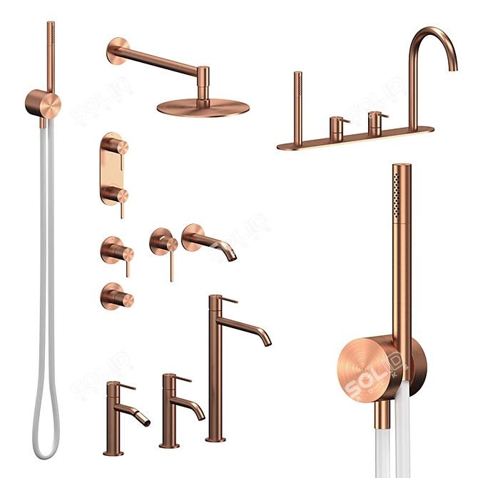 Title: Innovo Collection Plumbing Set 3D model image 4