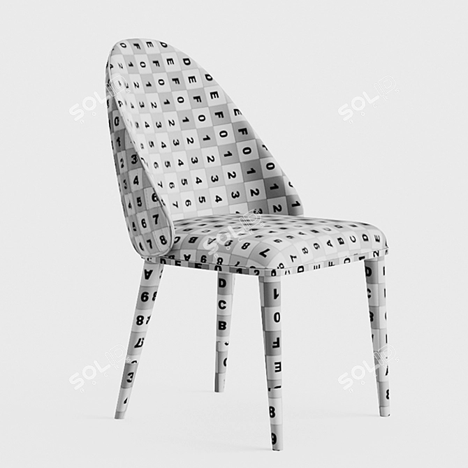 Elegant Diva Sb Chair 3D model image 3