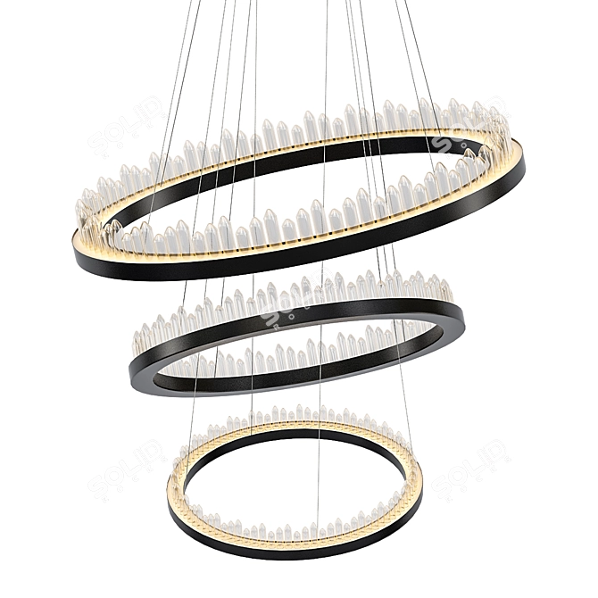 Elegant Eichholtz Chandelier: Randall 3D model image 1