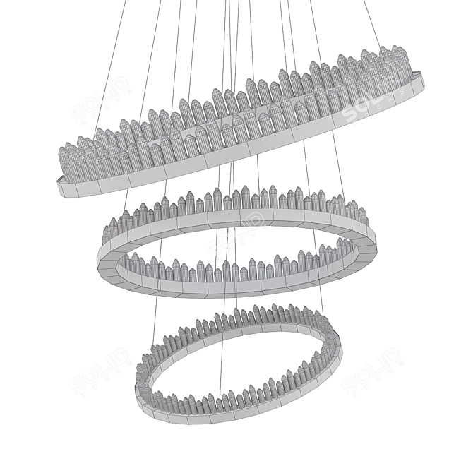 Elegant Eichholtz Chandelier: Randall 3D model image 2