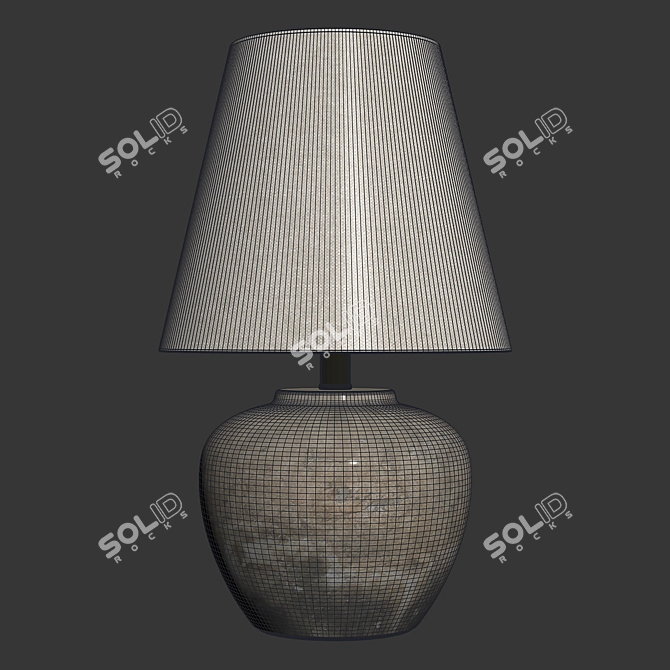 Zara Home Cement Base Lamp 3D model image 2