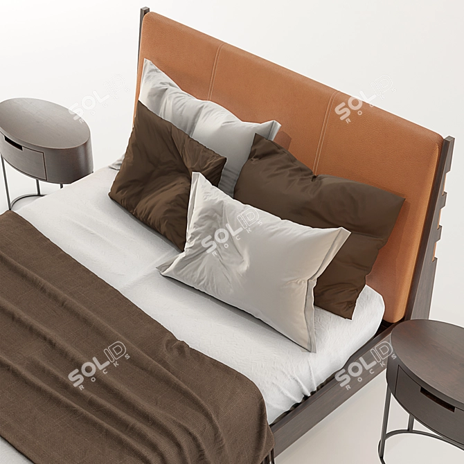 Italian Style Talamo Bed 3D model image 4