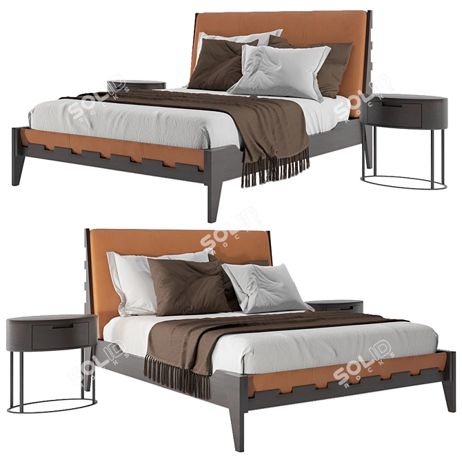 Italian Style Talamo Bed 3D model image 6