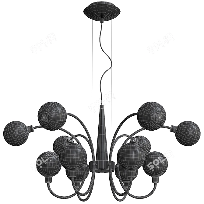 Elegant Aida Chandelier by Faneurope 3D model image 4
