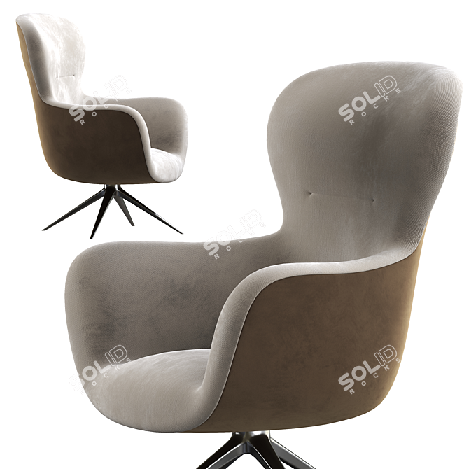 Mad Jocker Armchair - Sleek and Stylish Design 3D model image 2