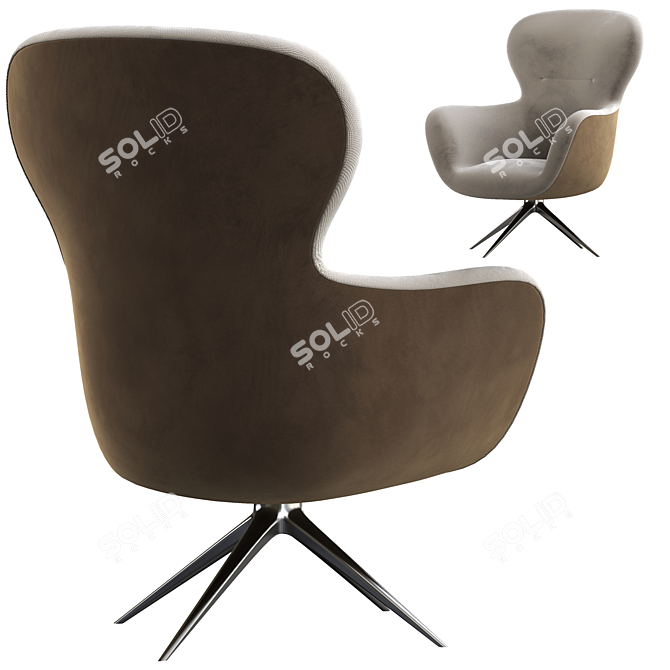 Mad Jocker Armchair - Sleek and Stylish Design 3D model image 3