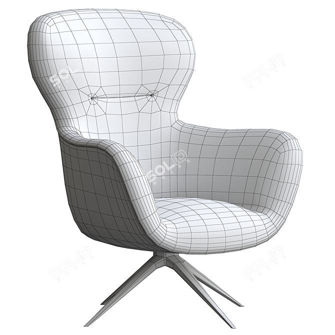 Mad Jocker Armchair - Sleek and Stylish Design 3D model image 4