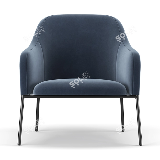 Elegant Comfort: Portia Lounge 3D model image 3