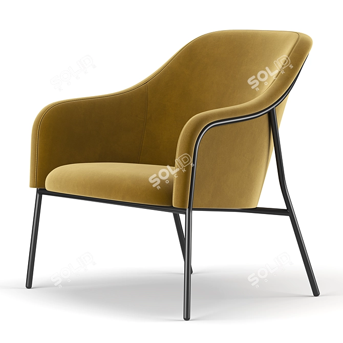 Elegant Comfort: Portia Lounge 3D model image 4