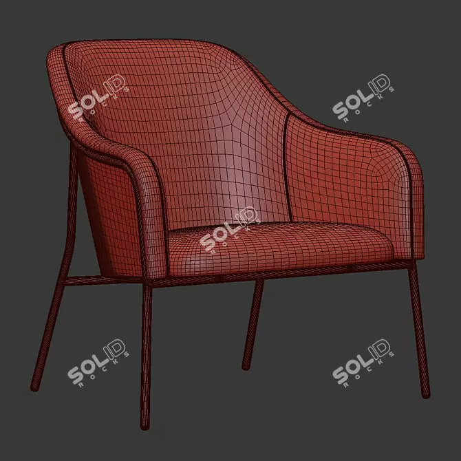 Elegant Comfort: Portia Lounge 3D model image 5