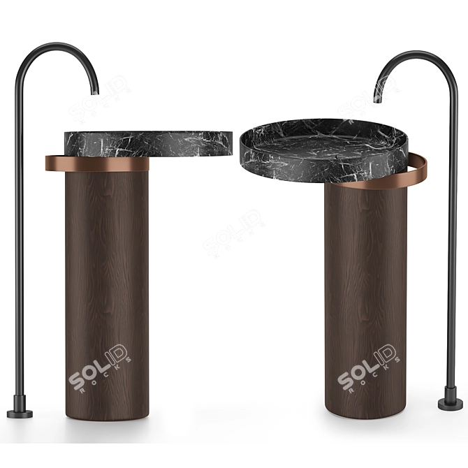 Eccentrico Freestanding Basin 3D model image 1