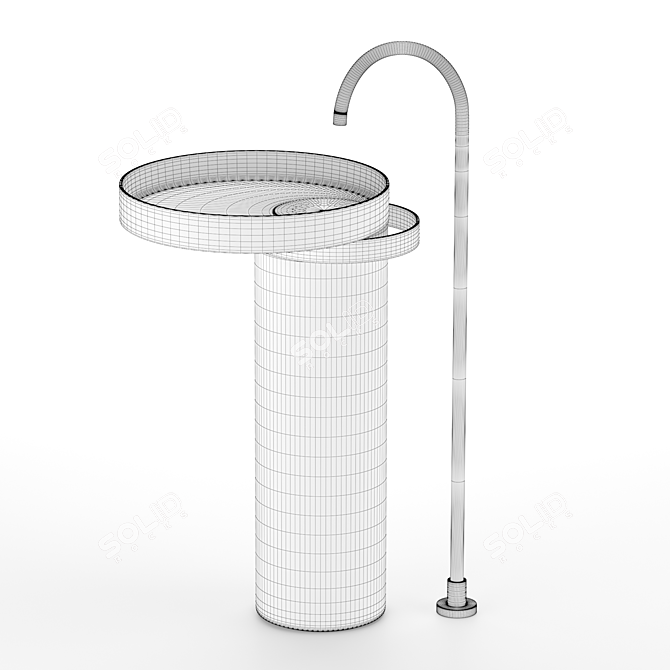 Eccentrico Freestanding Basin 3D model image 5