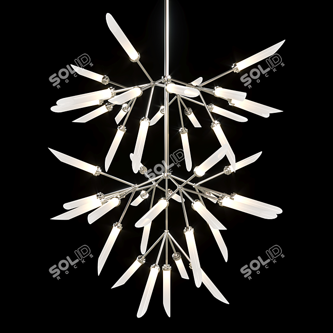 Spur Grande Chandelier - Elegant and Luxurious 3D model image 3