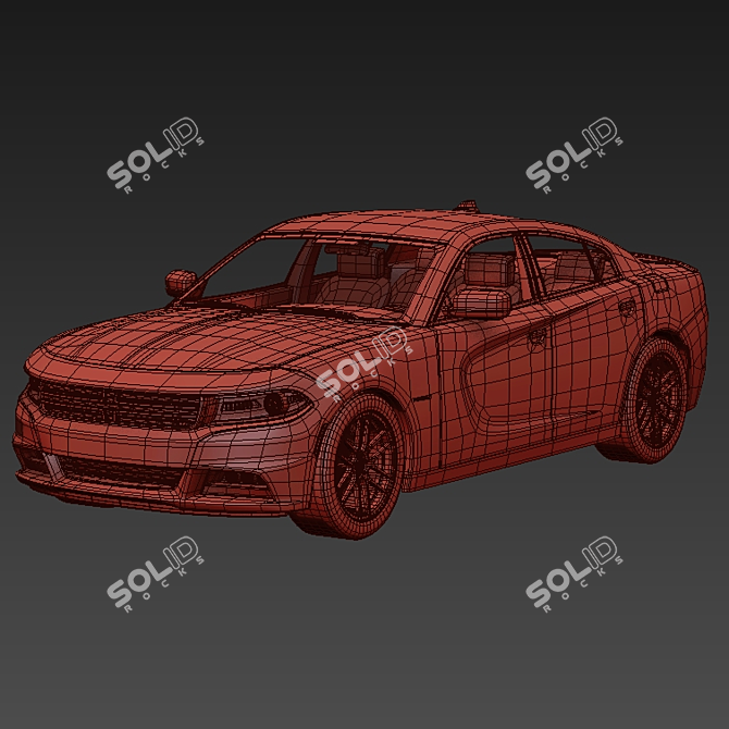 2015 Dodge Charger R/T: Power and Performance 3D model image 3