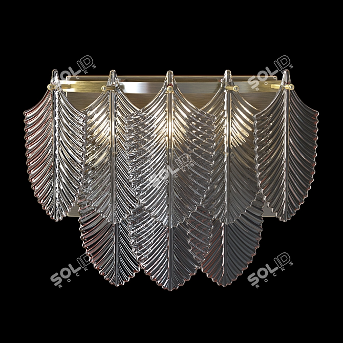 Elegant Verbier Wall Lamp 3D model image 1