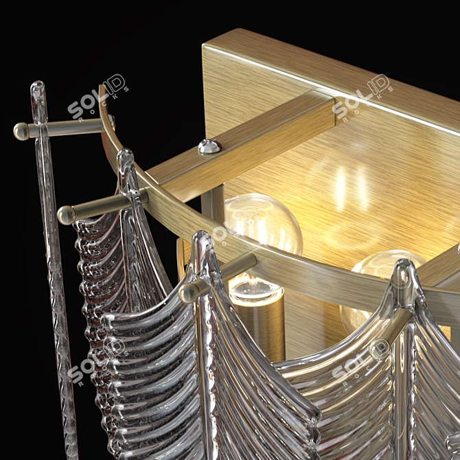 Elegant Verbier Wall Lamp 3D model image 3