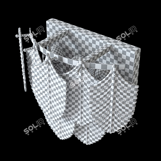 Elegant Verbier Wall Lamp 3D model image 4