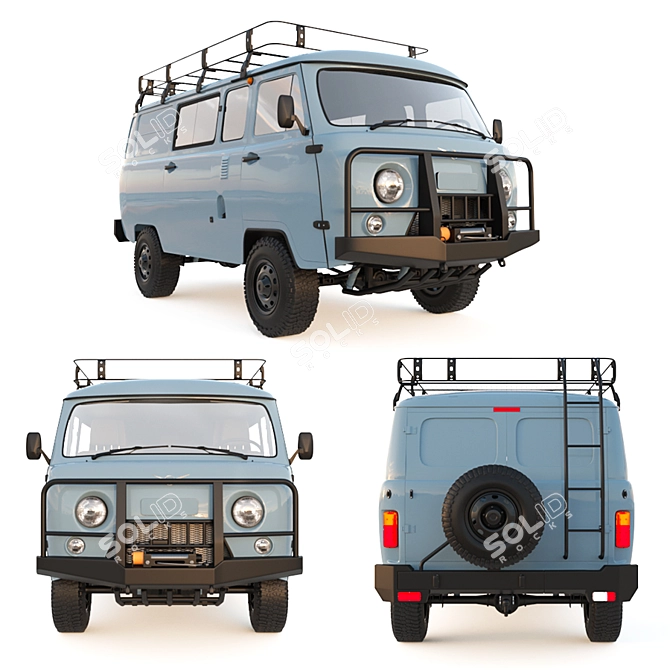 UAZ SGR Expedition: Vray-edition 3D model image 1