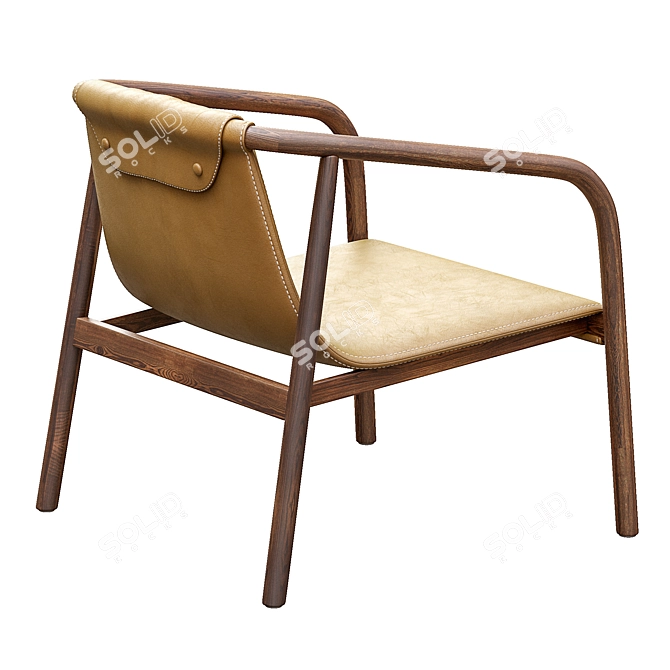 Bernhardt Oslo Lounge Chair: Stylish and Comfortable 3D model image 2